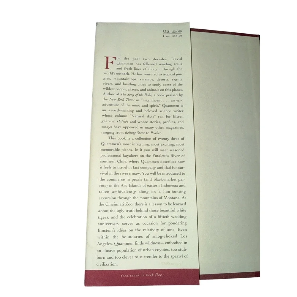 Wild Thoughts from Wild Places by David Quammen (1998,‎ Hardcover)